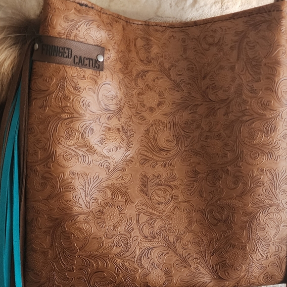 Custom Fringed Cactus Purse - Picture 4 of 7